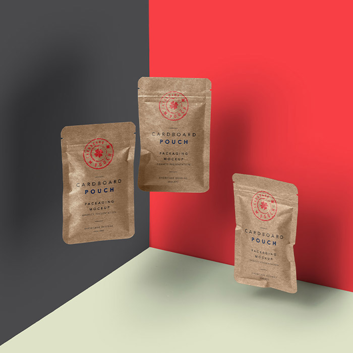 Custom Printed Eco-Friendly Compostable Kraft Flat Pouches Custom Printed Eco-Friendly Compostable Kraft Flat Pouches