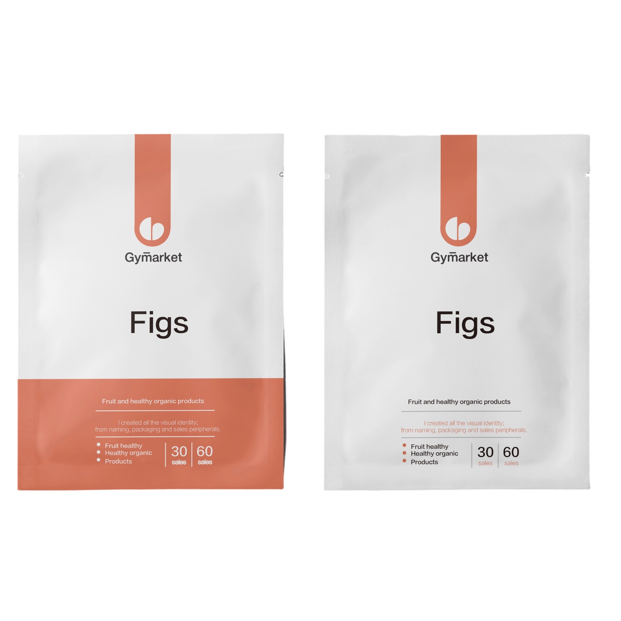 Custom Three Side Seal Pouch for Food & Snack Packaging