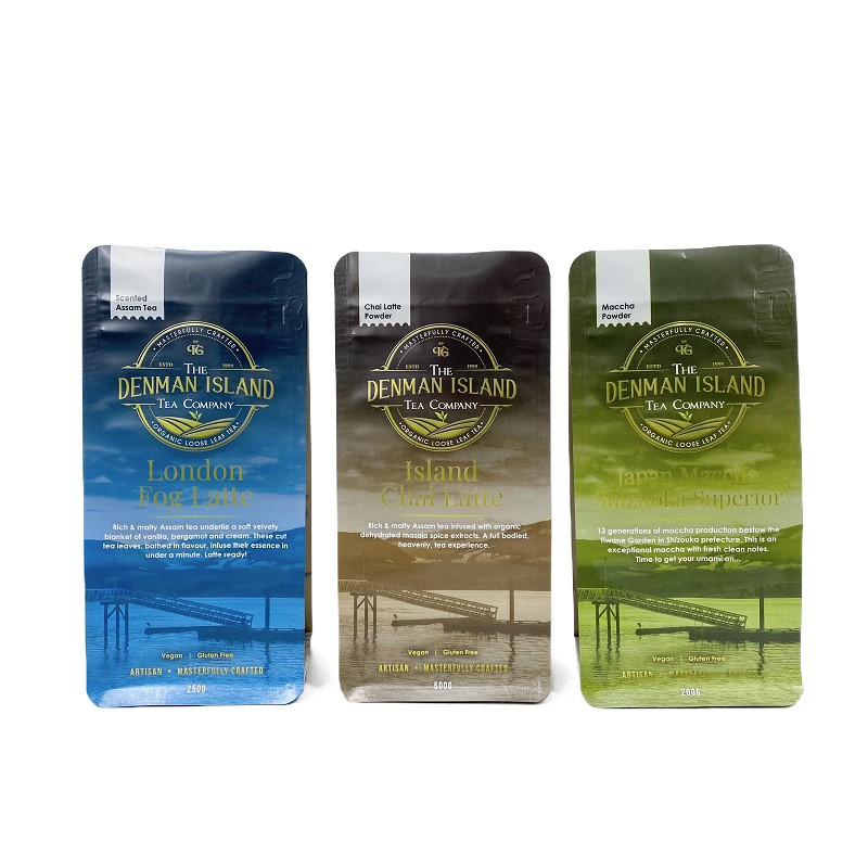 Flat Bottom Tea Pouch Flat Bottom Tea Pouch