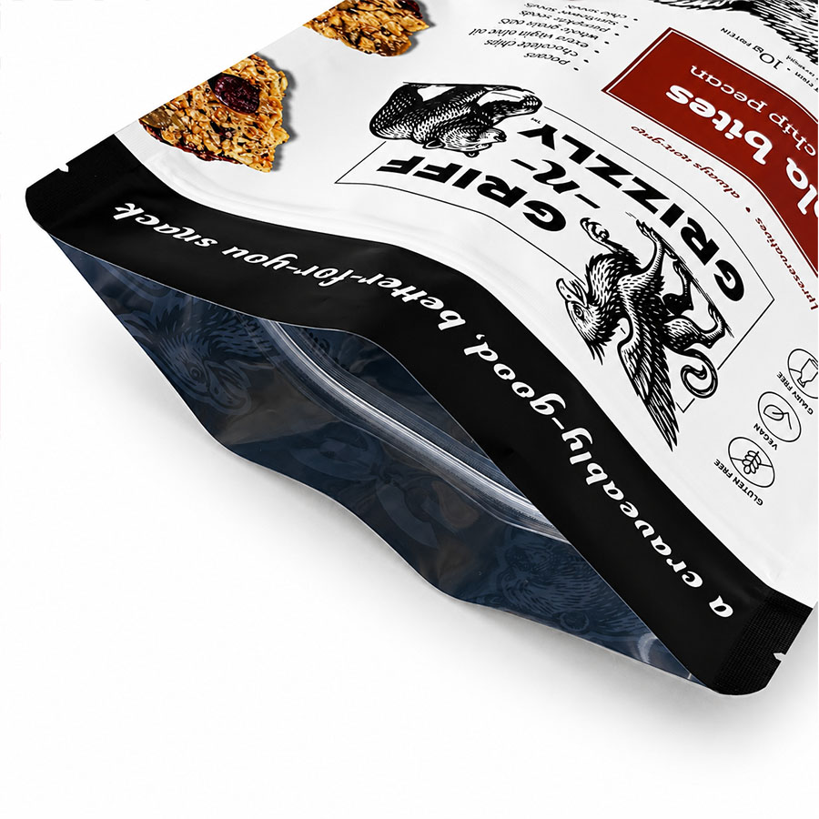 Custom Matte Stand Up Pouch with Zipper