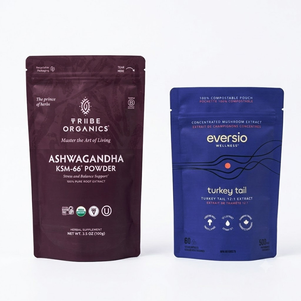 Custom Doypack Stand-up Pouches For Dietary Supplements