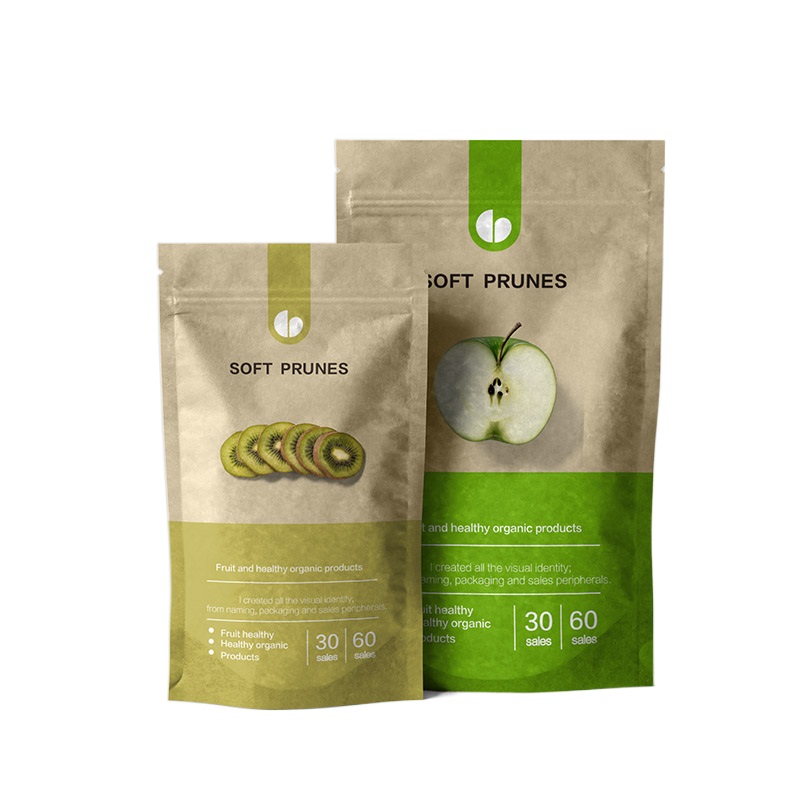 Natural Kraft Look Biodegradable Stand-Up Pouch